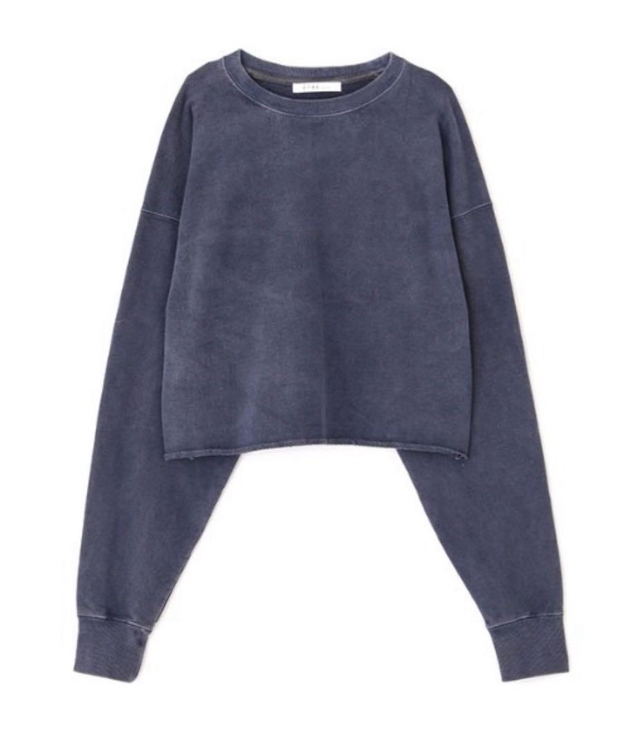 ETRE TOKYO エトレ 未使用品 ショートスウェットシャツ ネイビー