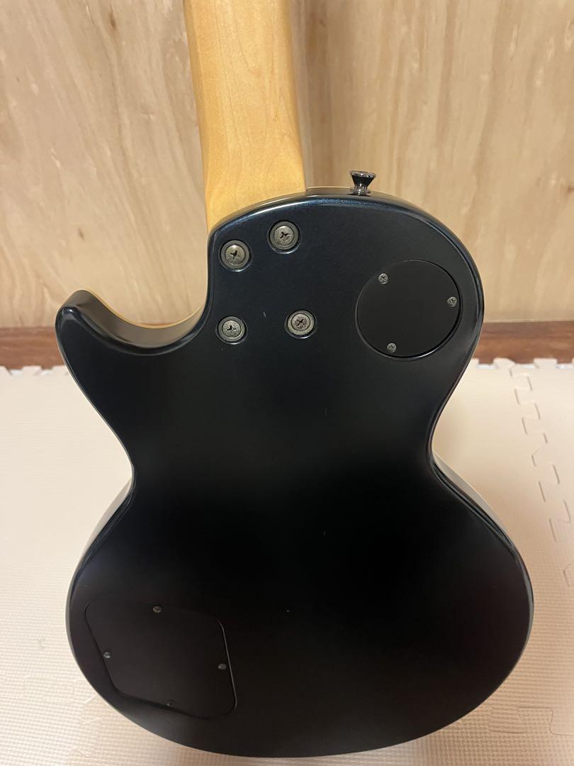 Burny ブラックレスポールタイプギター SLG50
