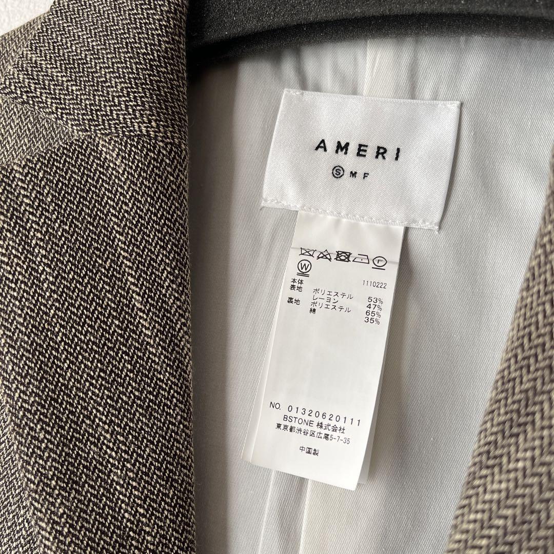 アメリ ★ CONVERTIBLE HERRINGBONE JACKET 【S】