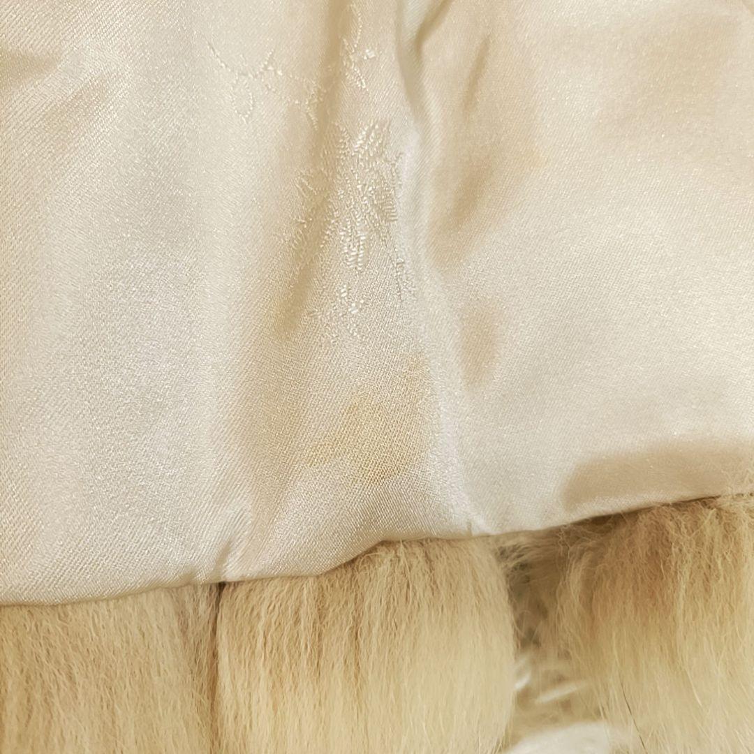 SAGA FOX サガフォックス ブルーフォックスファー コート クリーム SAGA FOX サガフォックス ブルーフォックスファー コート クリーム