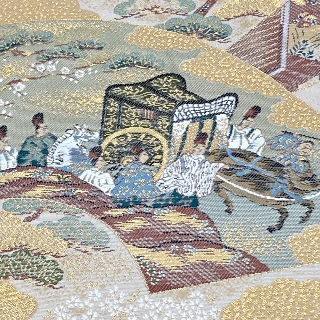 TAMA屋】全て正絹 全て袋帯 全て人物 源氏物語 まとめ5点TM1854
