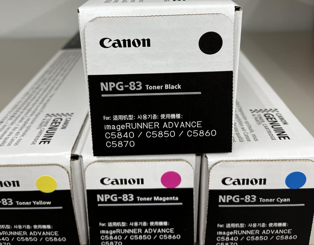 Canon NPG-83各色 1本　2セット 合計8本。