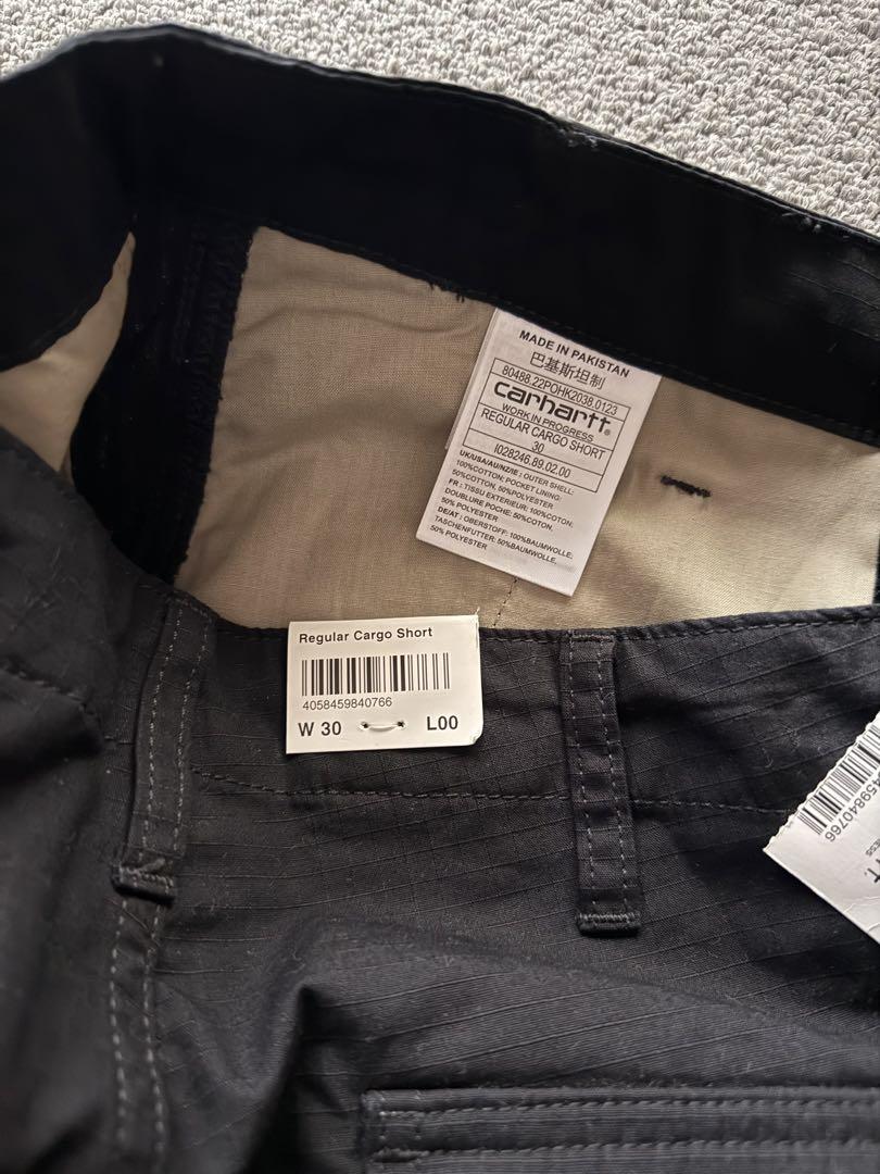 Carhartt カーハート　Regular Cargo Short W30 黒