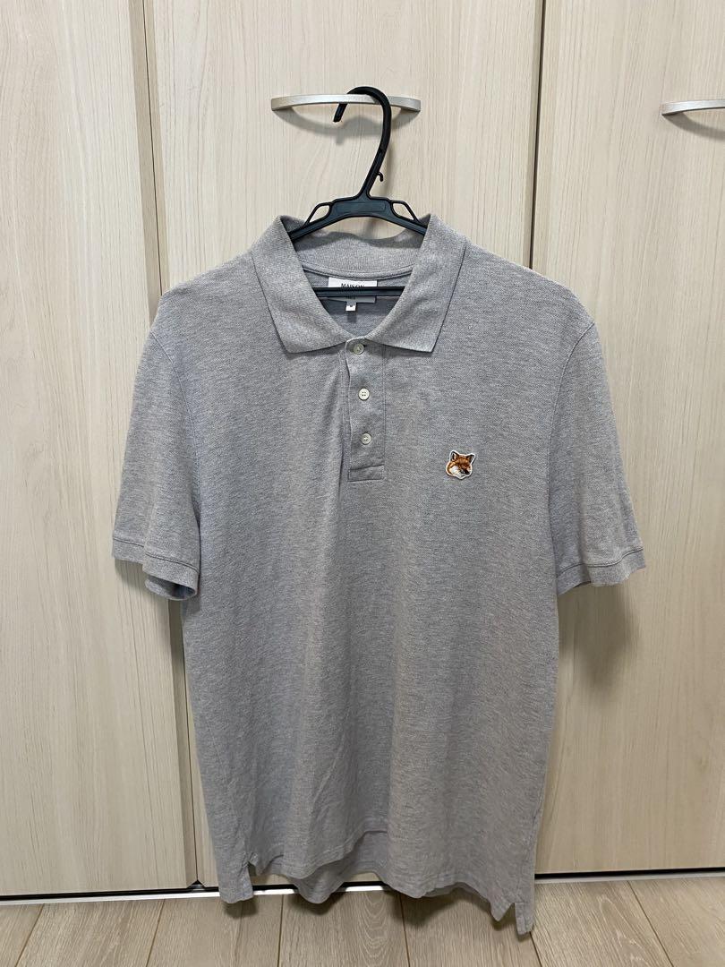 MAISON KITSUNÉ グレー ポロシャツ M