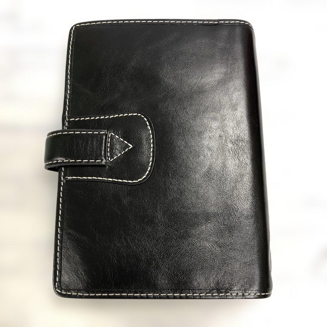 k984 美品　ファイロファックス　マルデン　バイブルサイズ　ブラック