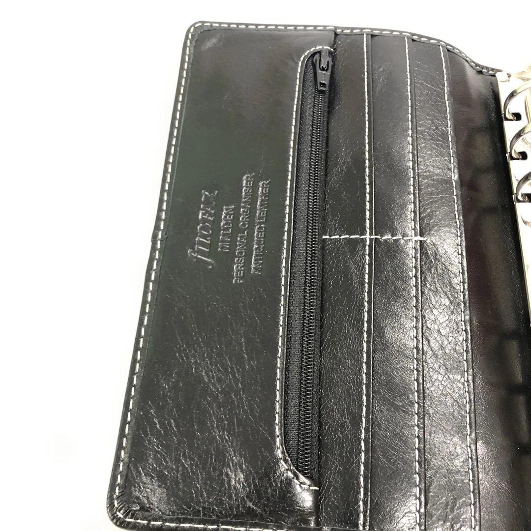 k984 美品　ファイロファックス　マルデン　バイブルサイズ　ブラック