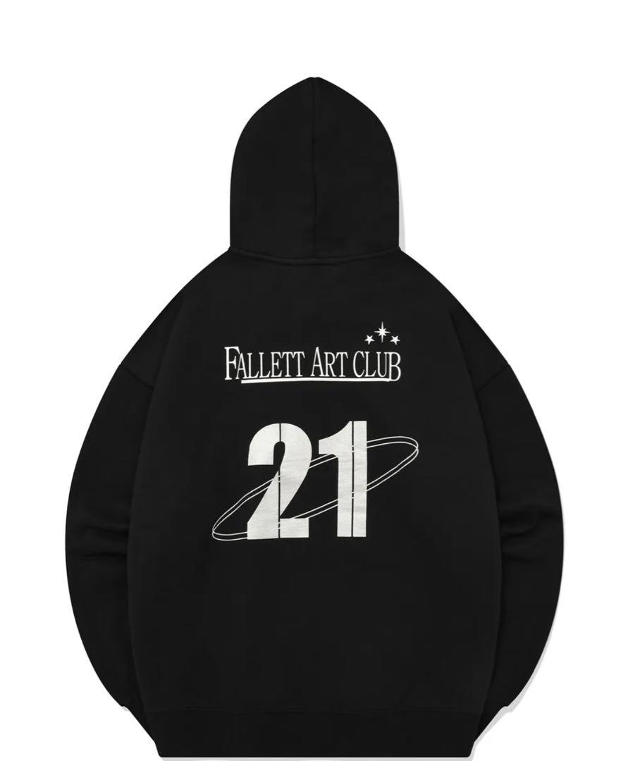 fallett フーディー パーカー スウェット ブラック 韓国