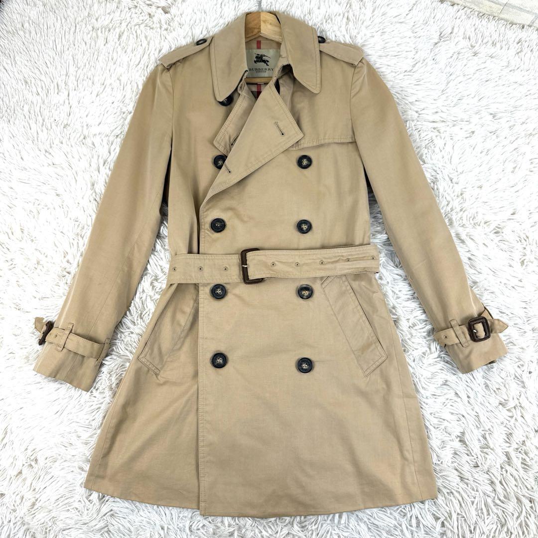 BURBERRY LONDON トレンチコート メガチェック ベルト付き