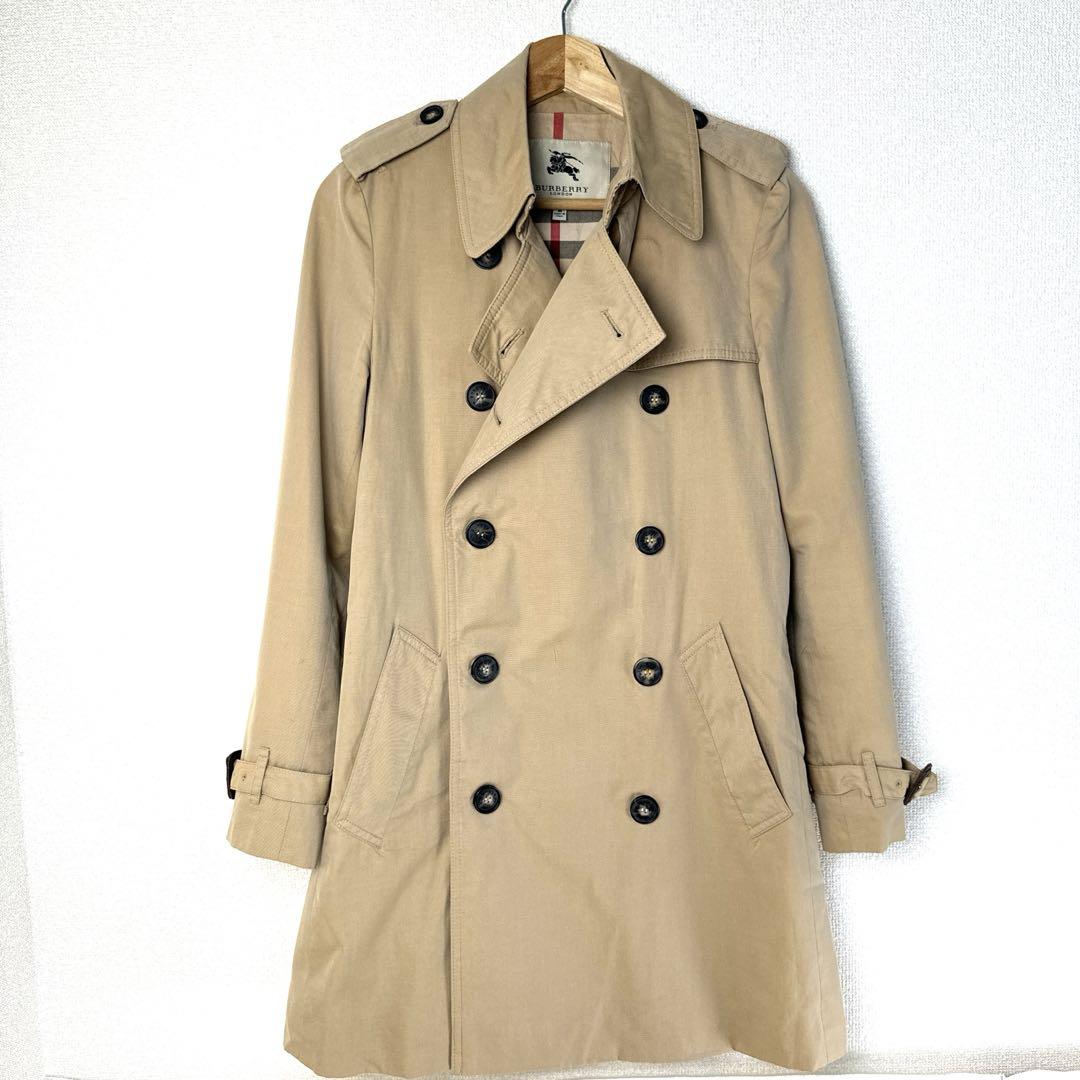 BURBERRY LONDON トレンチコート メガチェック ベルト付き