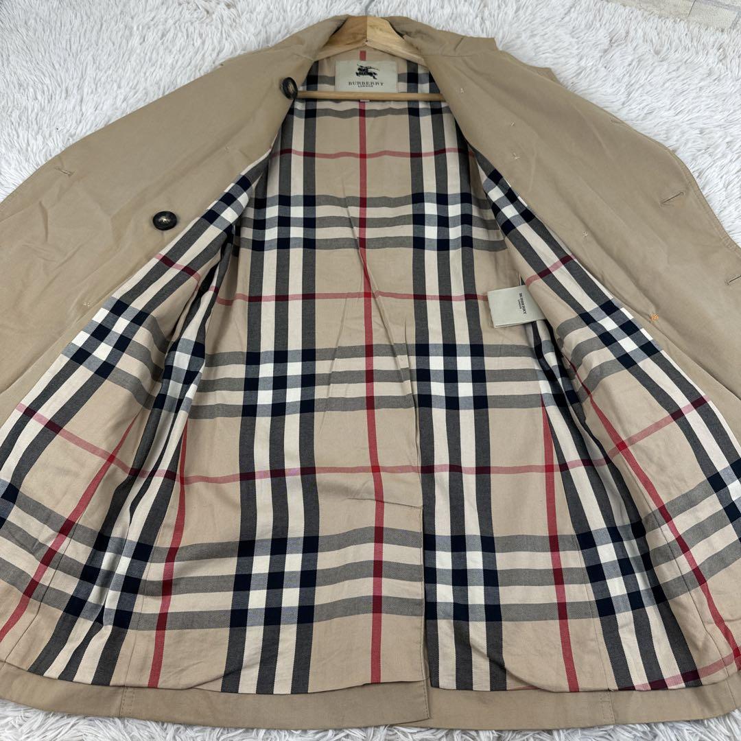 BURBERRY LONDON トレンチコート メガチェック ベルト付き