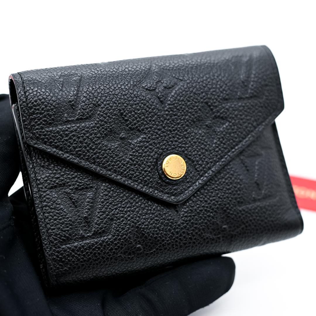 ヴィトン 財布 アンプラント ヴィクトリーヌ ブラック コンパクト
