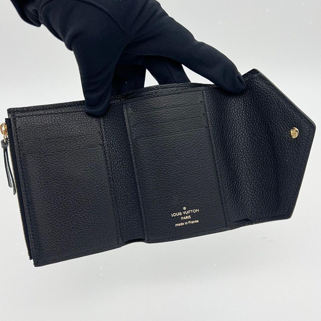 ヴィトン 財布 アンプラント ヴィクトリーヌ ブラック コンパクト