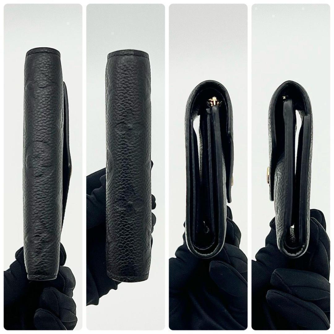 ヴィトン 財布 アンプラント ヴィクトリーヌ ブラック コンパクト