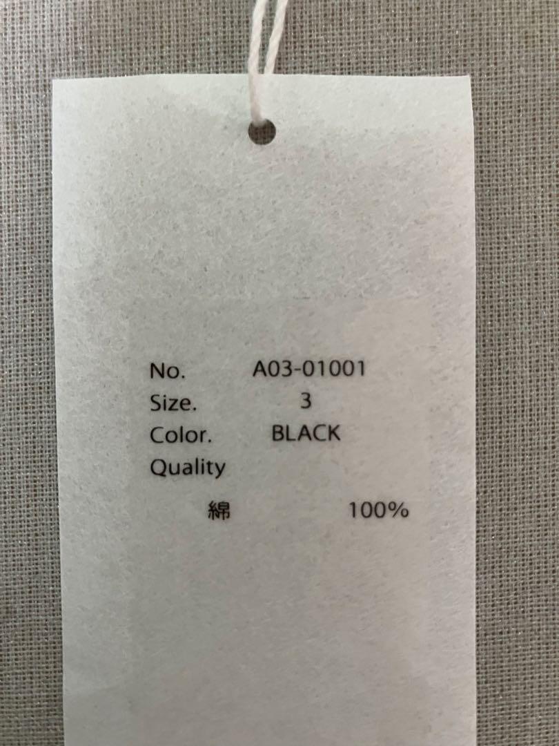 美品COMOLI デニムジャケットBLACKsize3