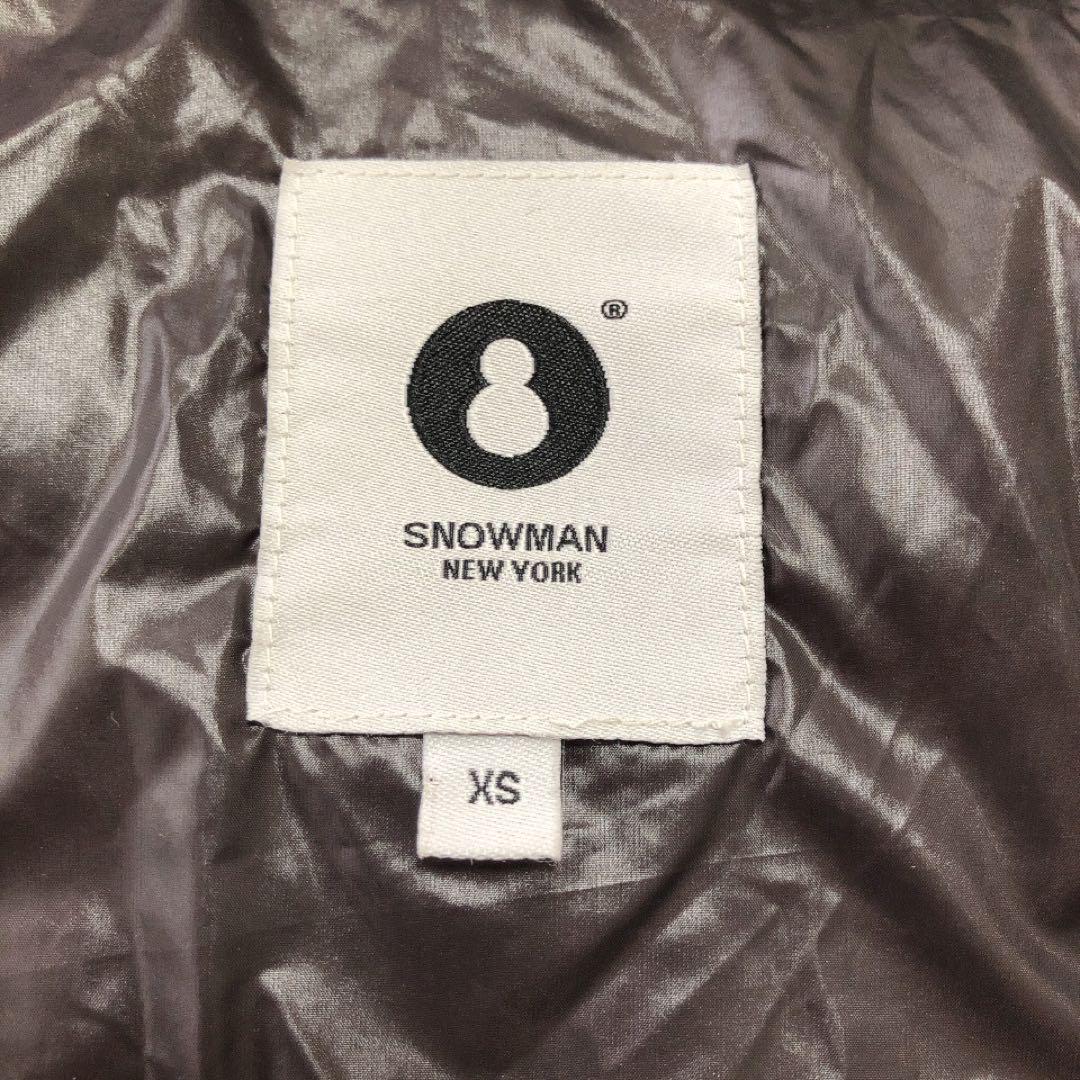 SNOWMAN*スノーマン ロングダウンコート フード ファー グレー