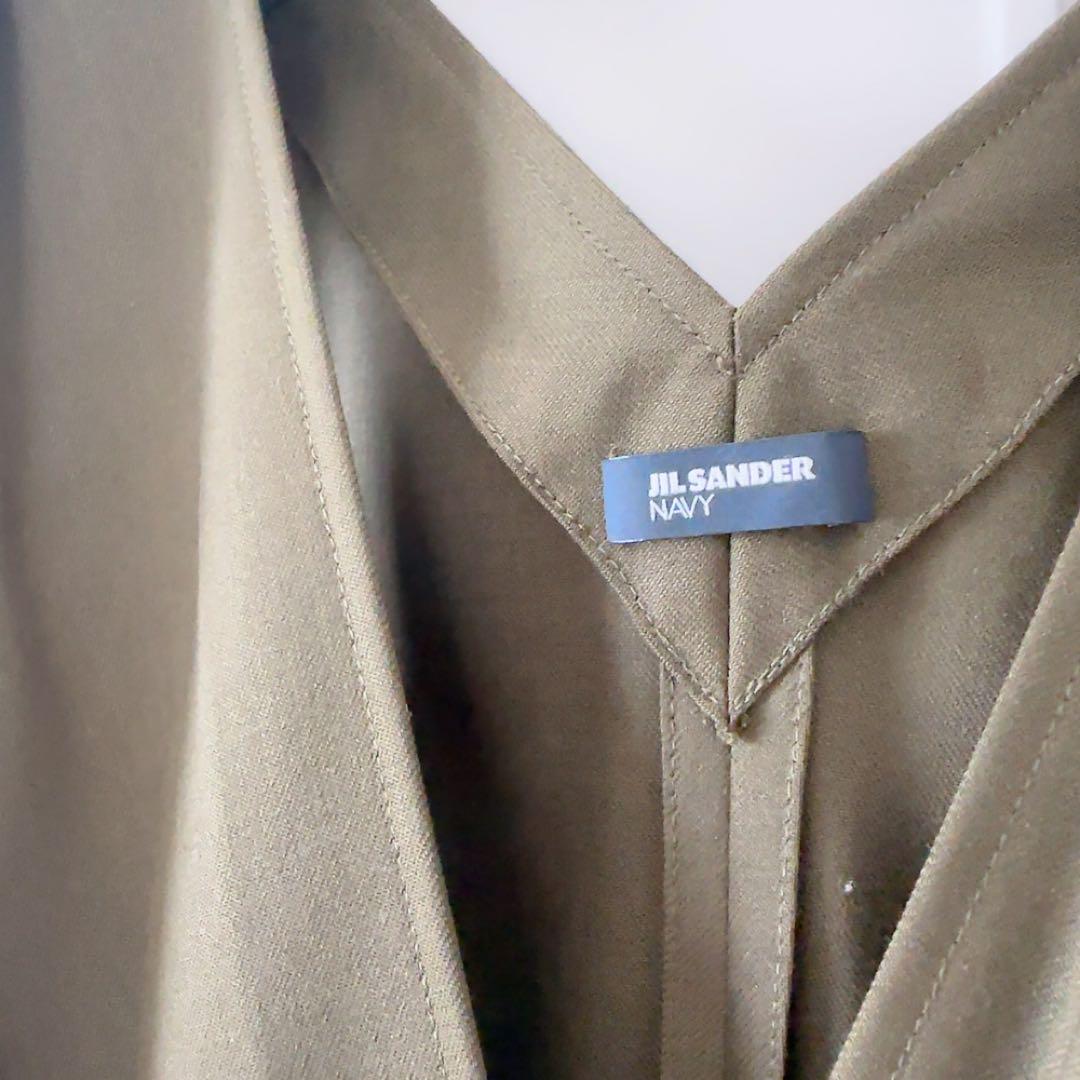 美品！ JILL SANDER NAVY カーキ ドレープワンピース