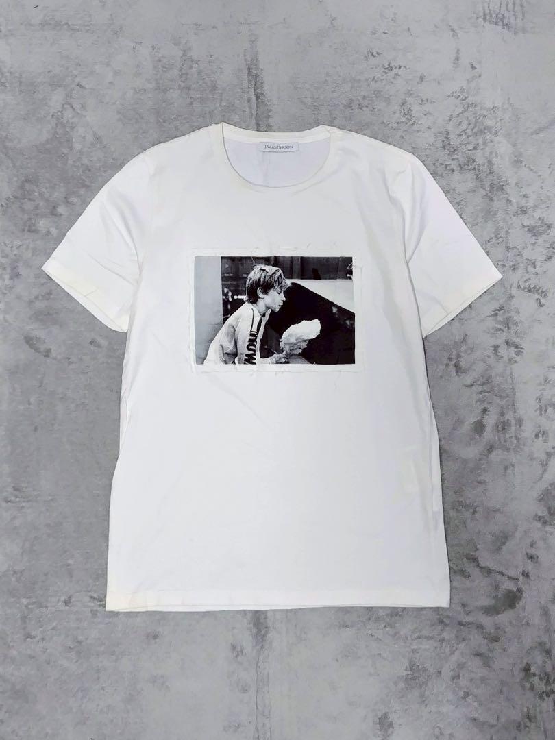 J.W.ANDERSON フォト プリント パッチ 半袖 Tシャツ 白