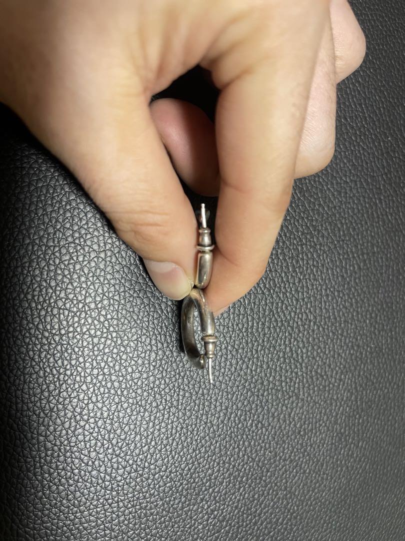 フープピアス　silver 925 キャリアリング風