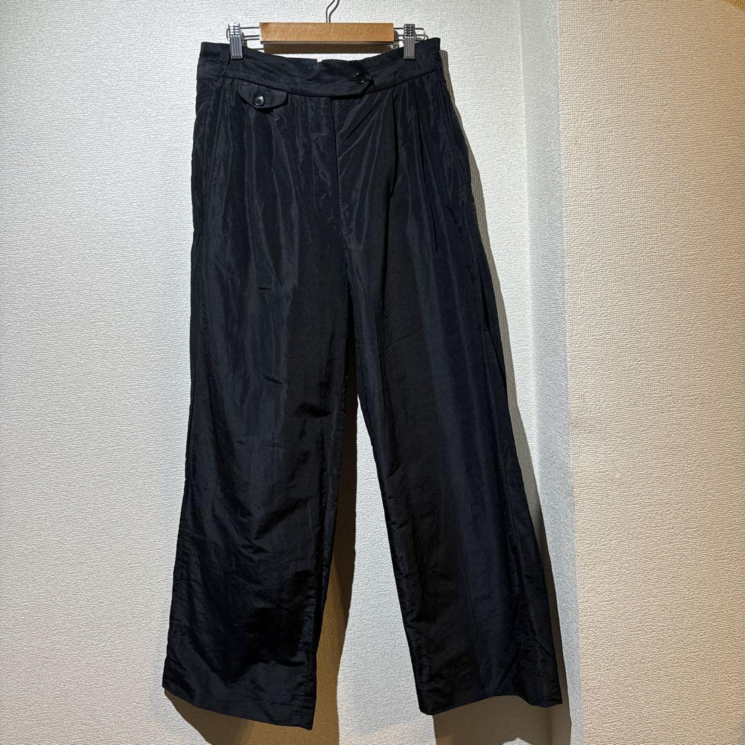 23ss WRYHT ライト ブラック ナイロンラミー パンツ