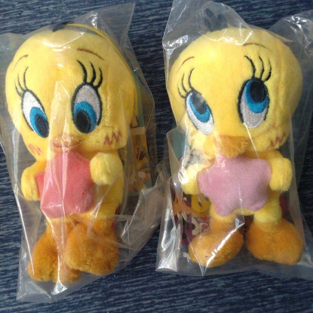2種セット】トゥイーティー 星のマスコット レッド ピンク