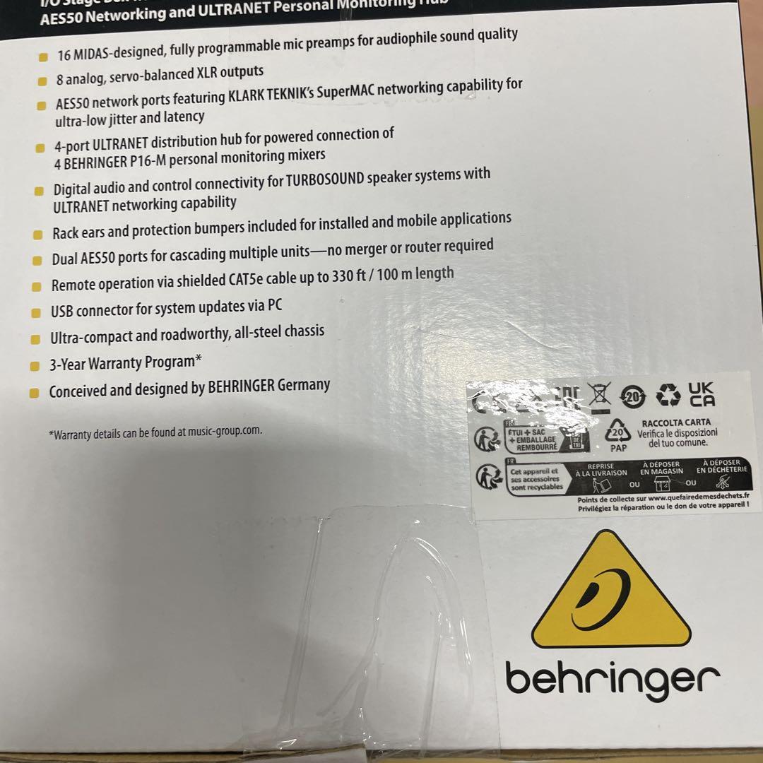 BEHRINGER ( ベリンガー ) SD16 ステージボックス