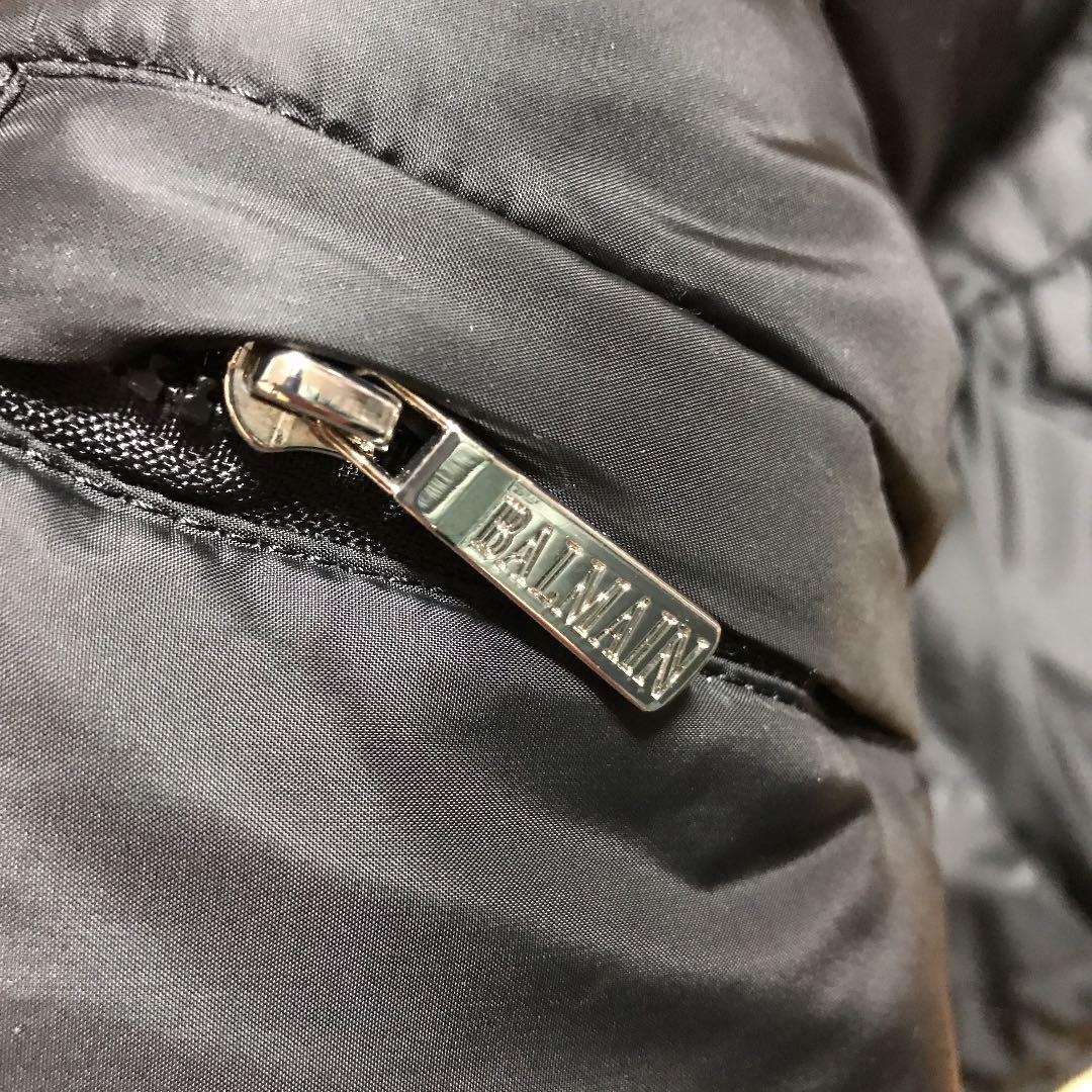 をよろしく 三姉妹ママさん専用BALMAIN ロング ダウン IQE23-m50731365295 PARISバルマン Aライン黒 ルカリ