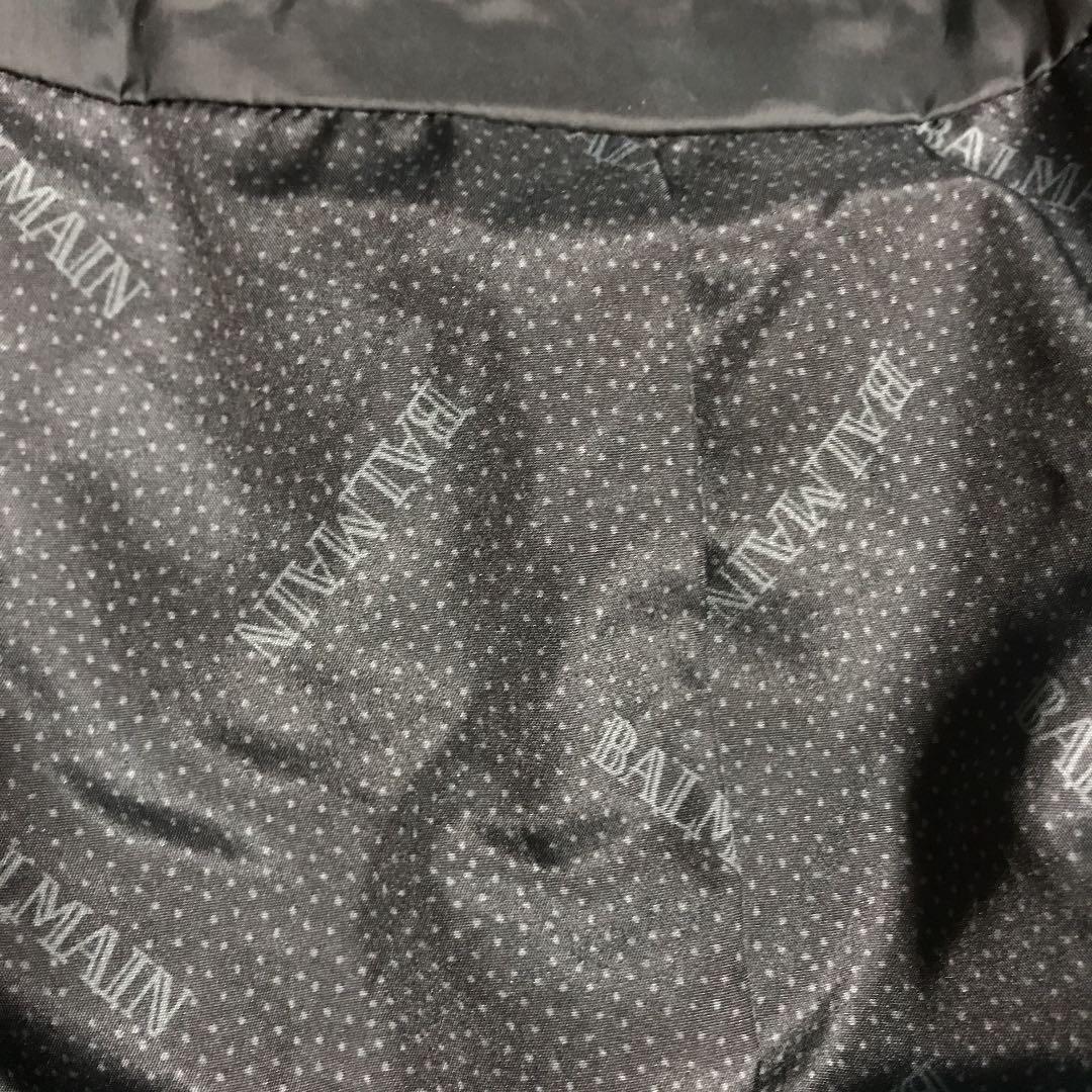 をよろしく 三姉妹ママさん専用BALMAIN ロング ダウン IQE23-m50731365295 PARISバルマン Aライン黒 ルカリ