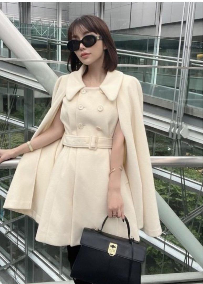 ダッフルマントコート(F IVORY): OUTER