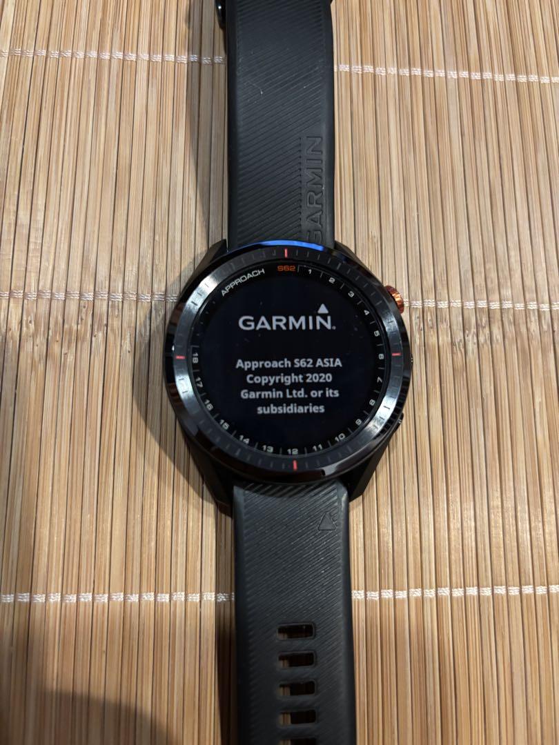 Garmin デジタル腕時計 ブラック　s62 ゴルフ