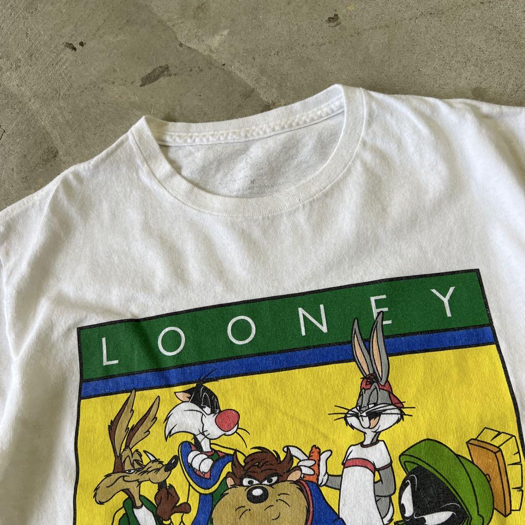 【オールド、ダズマニアン】LOONEY TUNES古着アメコミ90s白Tシャツ