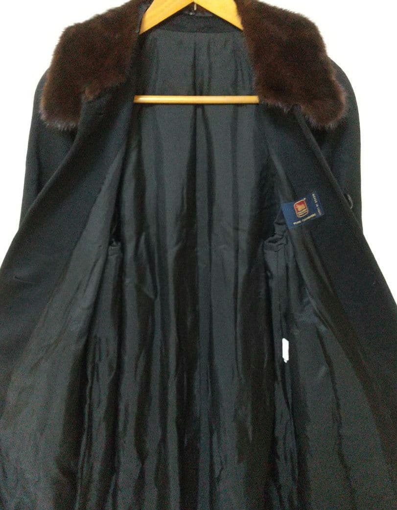 Colombo (イタリア産ピュアカシミヤ100%) ファー付きロングコート