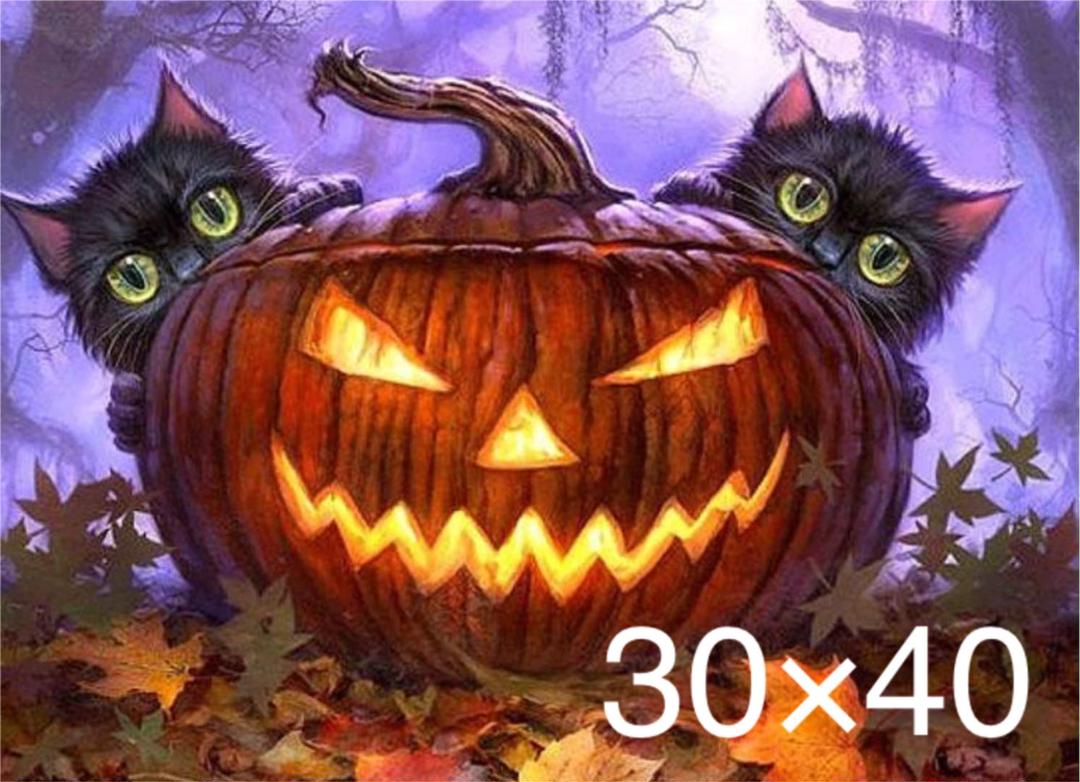 ダイヤモンドアート モザイクアート かぼちゃ 猫 ハロウィン No.201 - メルカリ ダイヤモンドアート モザイクアート かぼちゃ 猫 ハロウィン No.201 - メルカリ