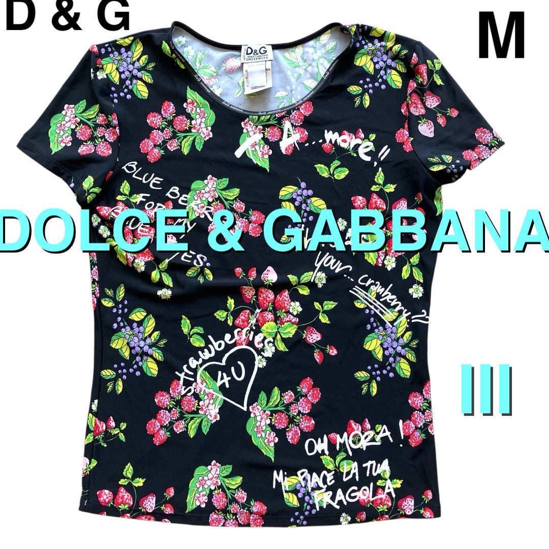 Ｄ&Ｇ✨ドルチェ&ガッバーナ トップス 半袖 Tシャツ アンダーウェア M 総柄