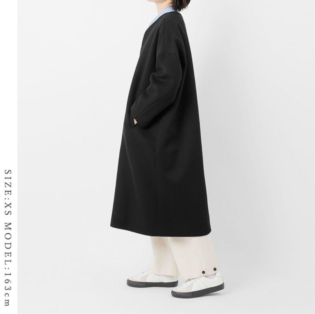 NO CONTROL AIR 美品 ウールノーカラーコート NO CONTROL AIR 美品 ウールノーカラーコート