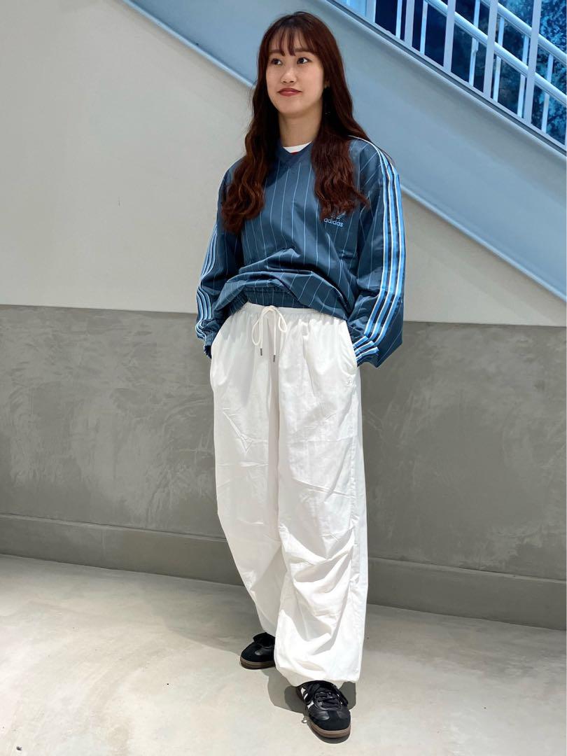 新品　adidas アディダス ピンストライプ ウインドブレーカー　カットソー