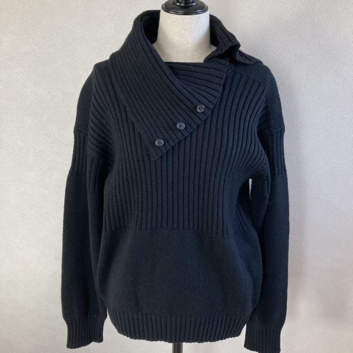 大人気新品 最終SALL 美品 Y's タートルニット 日本製 黒 NxFth-m50741617052 好評限定品