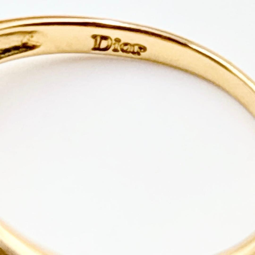ディオール リング K18 チューリップ ダイヤモンド 2石 約10号