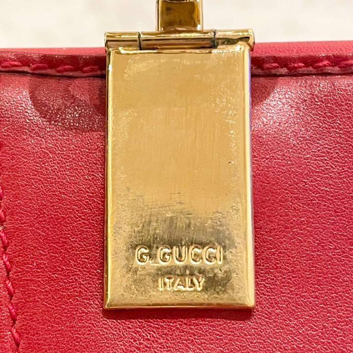 好評セール 新品未使用⭐️GUCCI インターロッキング オールレザー レッド 折り財布 ZM6z5-m50746580857 新作登場定番