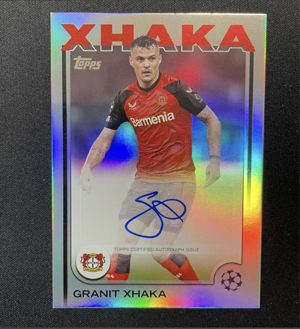 2024-25 Topps グラニト・ジャカ 直筆サイン レヴァークーゼン