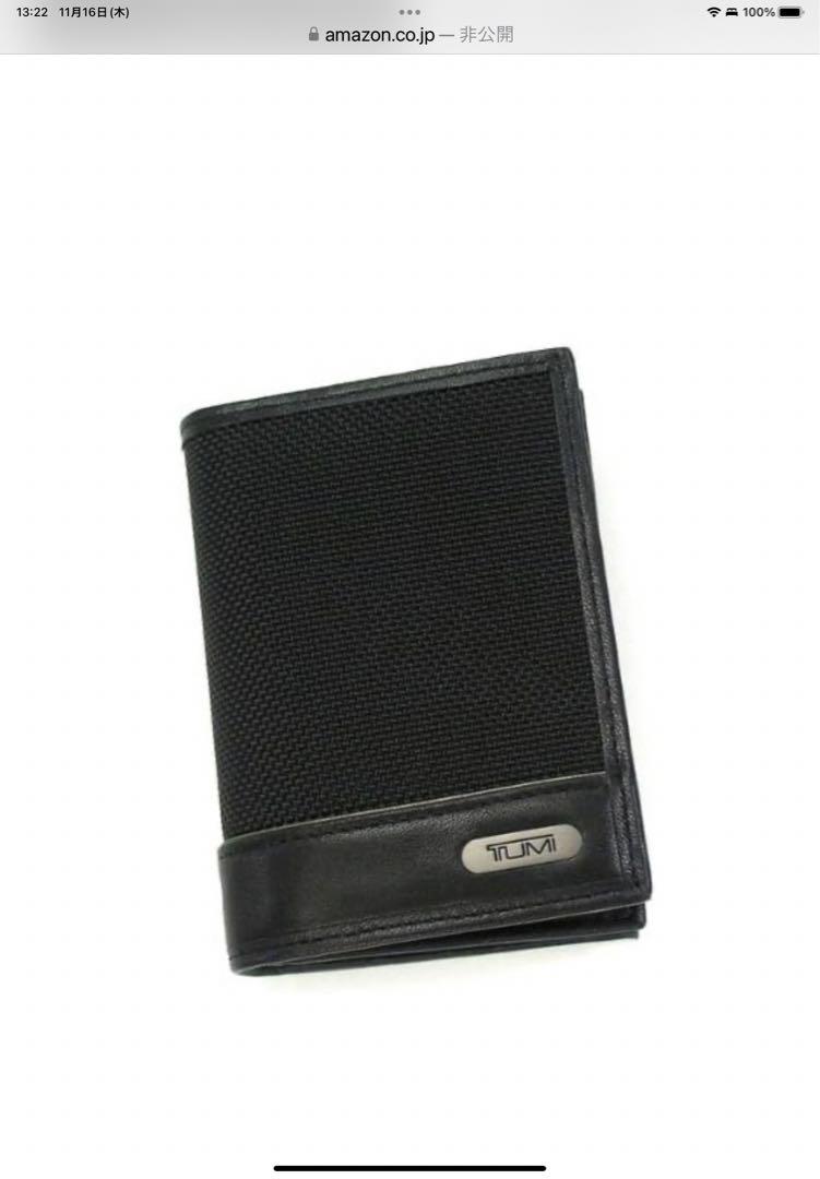 TUMI  CARD CASE カードケース BLACK名刺入れ　未使用