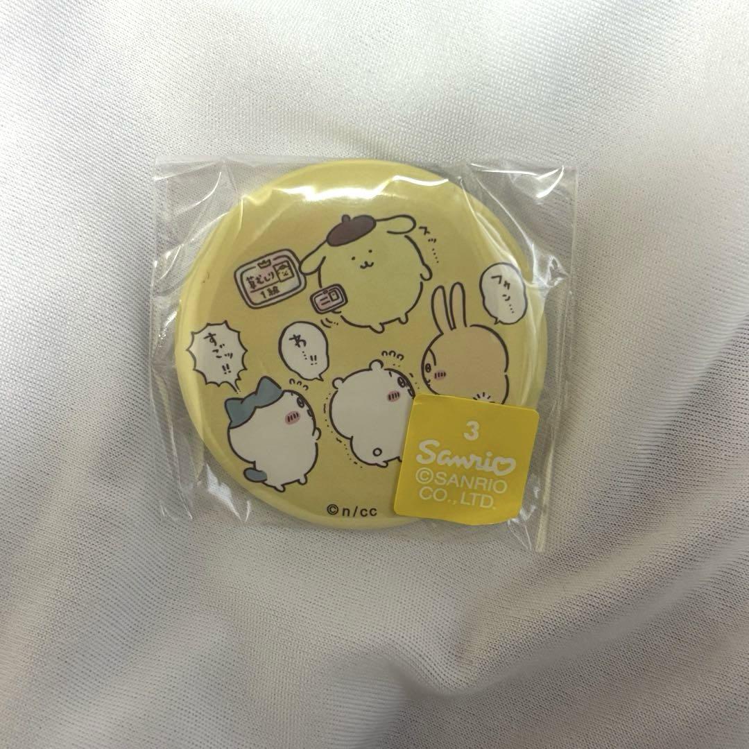 ちいかわ×サンリオコラボ 2022 ポムポムプリン 草むしり検定 缶