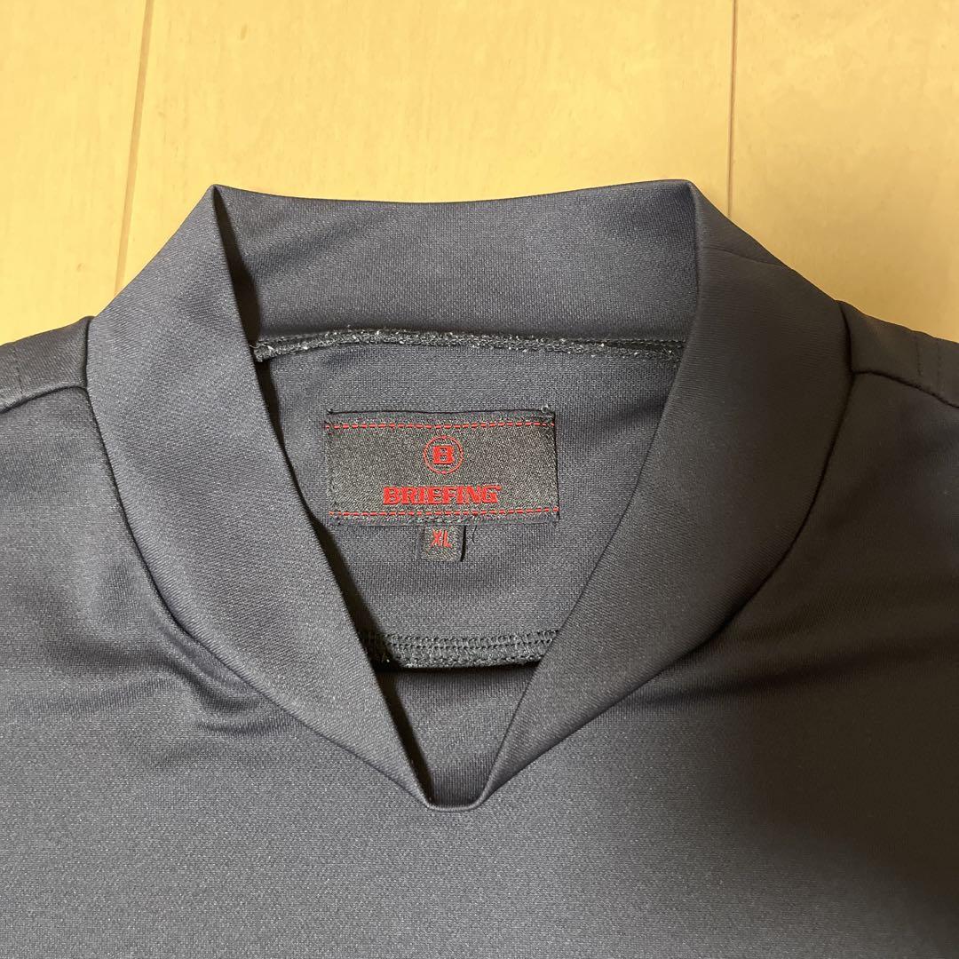 BRIEFING ブラック　モックネックシャツ　XL 美品