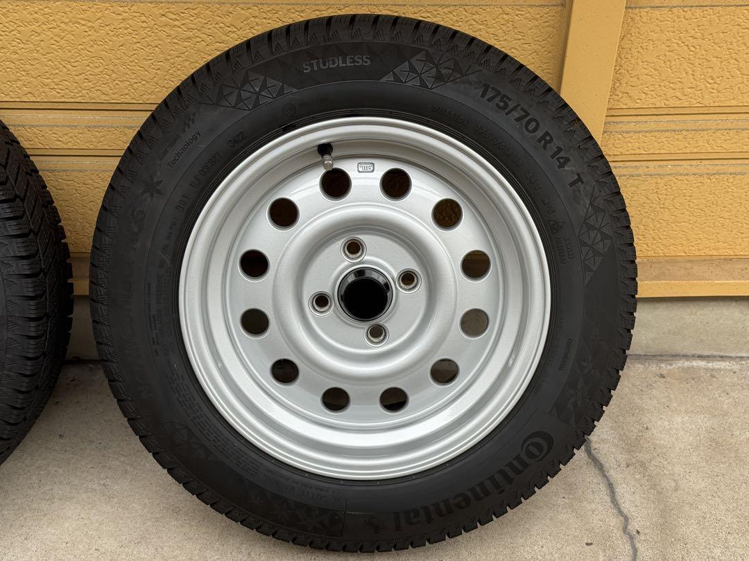14×7JJ+20スタッドレスタイヤ4分山位175/70 R14 4本セット
