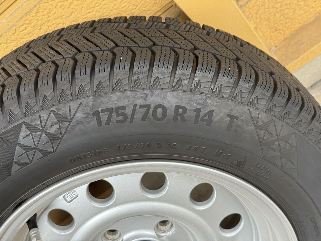 14×7JJ+20スタッドレスタイヤ4分山位175/70 R14 4本セット