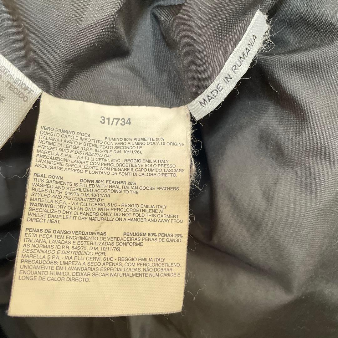 極美品　マックスアンドコー　ダウンコート　黒　大人　フード取り外し可能　38 M