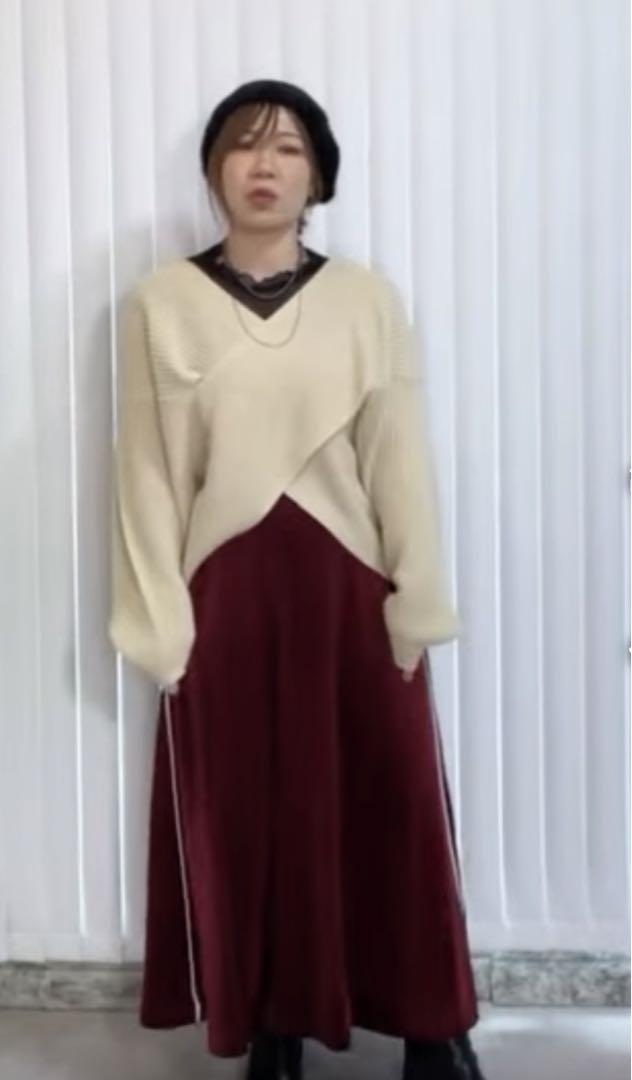 新品 タグ付 おかだゆり クロスニット カシュクールニット 3L 黒｜Yahoo!フリマ（旧PayPayフリマ）