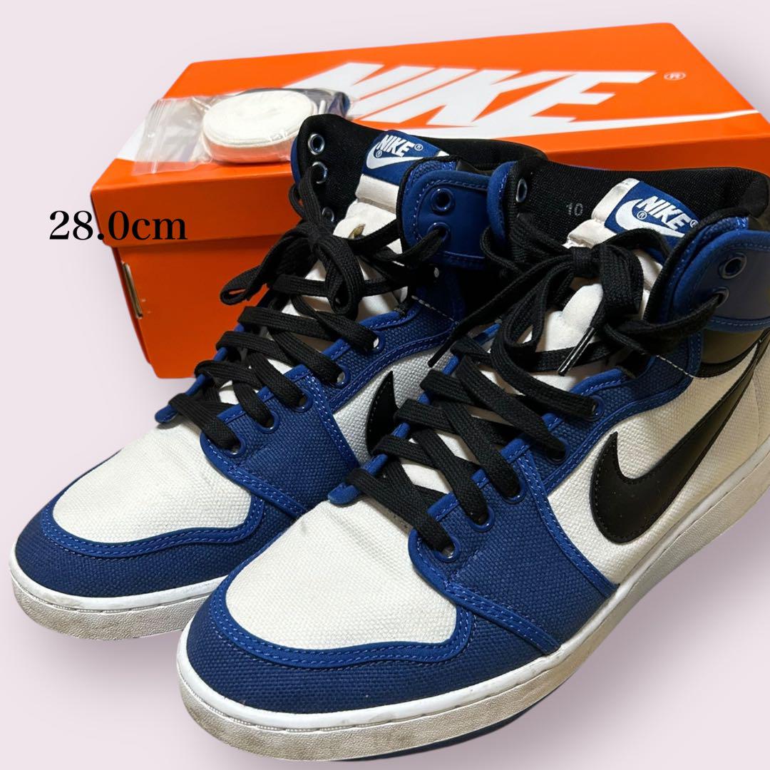 良品　NIKE ナイキ　AJKO1 ストームブルー　スニーカー 28.0cm