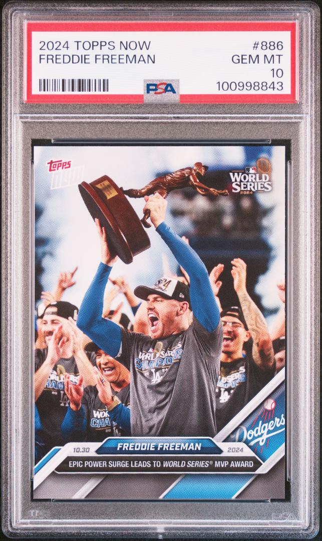 '24 Topps 886 Freddie Freeman MVP PSA 10
