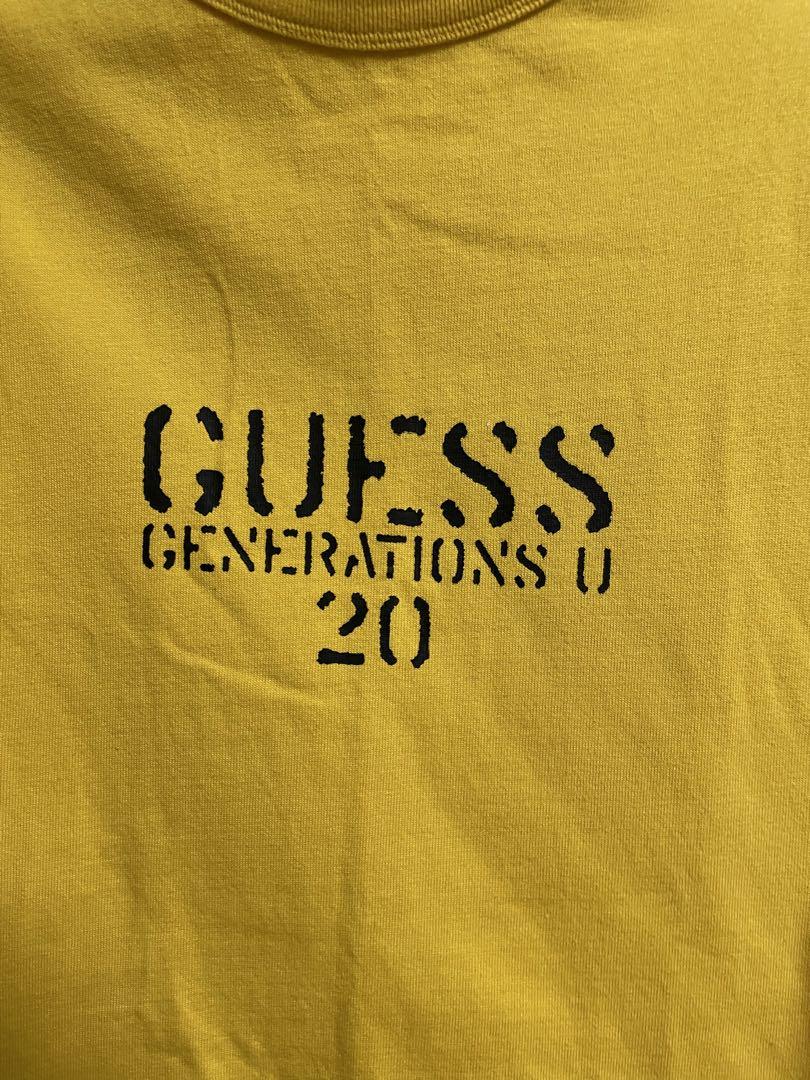 GUESS GENERATIONS U 20 イエロー Tシャツ - メルカリ