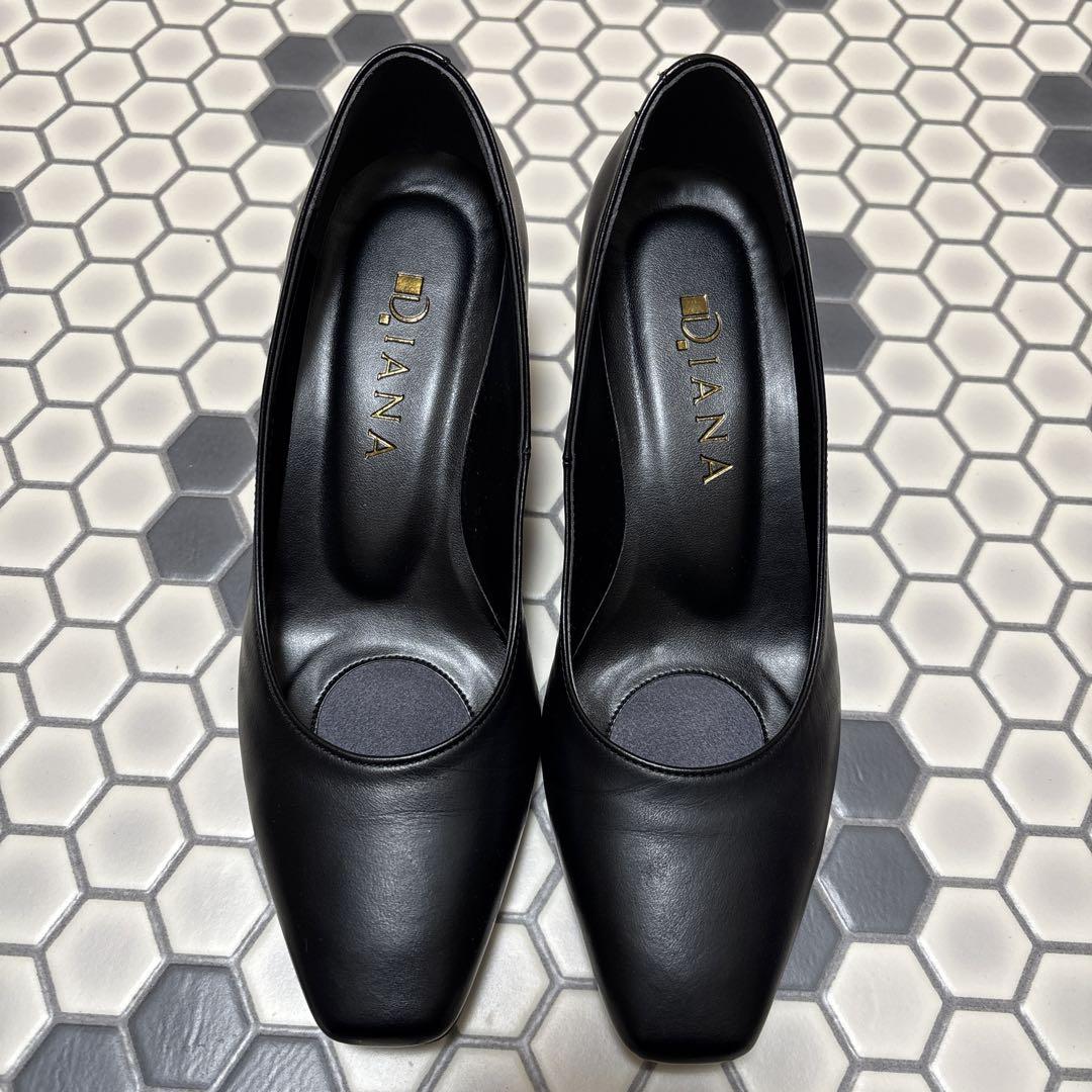 DIANA ブラック ハイヒール　ダイアナ　23.0 パンプス　黒　美品